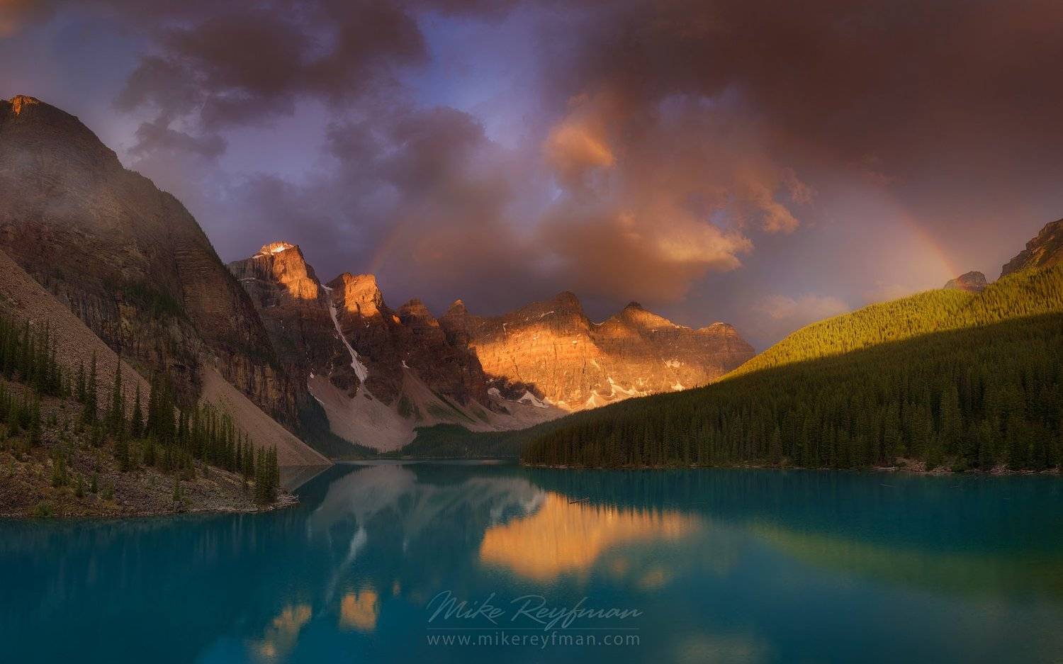 alberta, banff, canada, lake moraine, Майк Рейфман