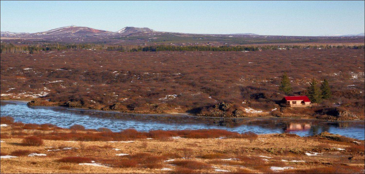 Исландия пейзаж тундра река, Вадим Никифоров
