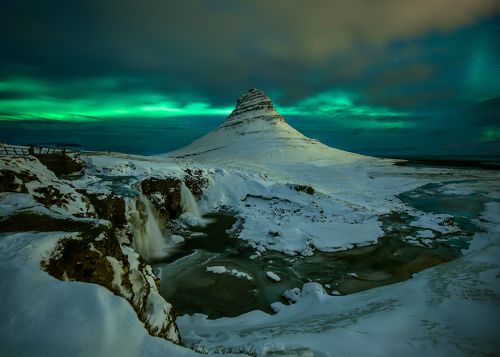 Kirkjufell in winter