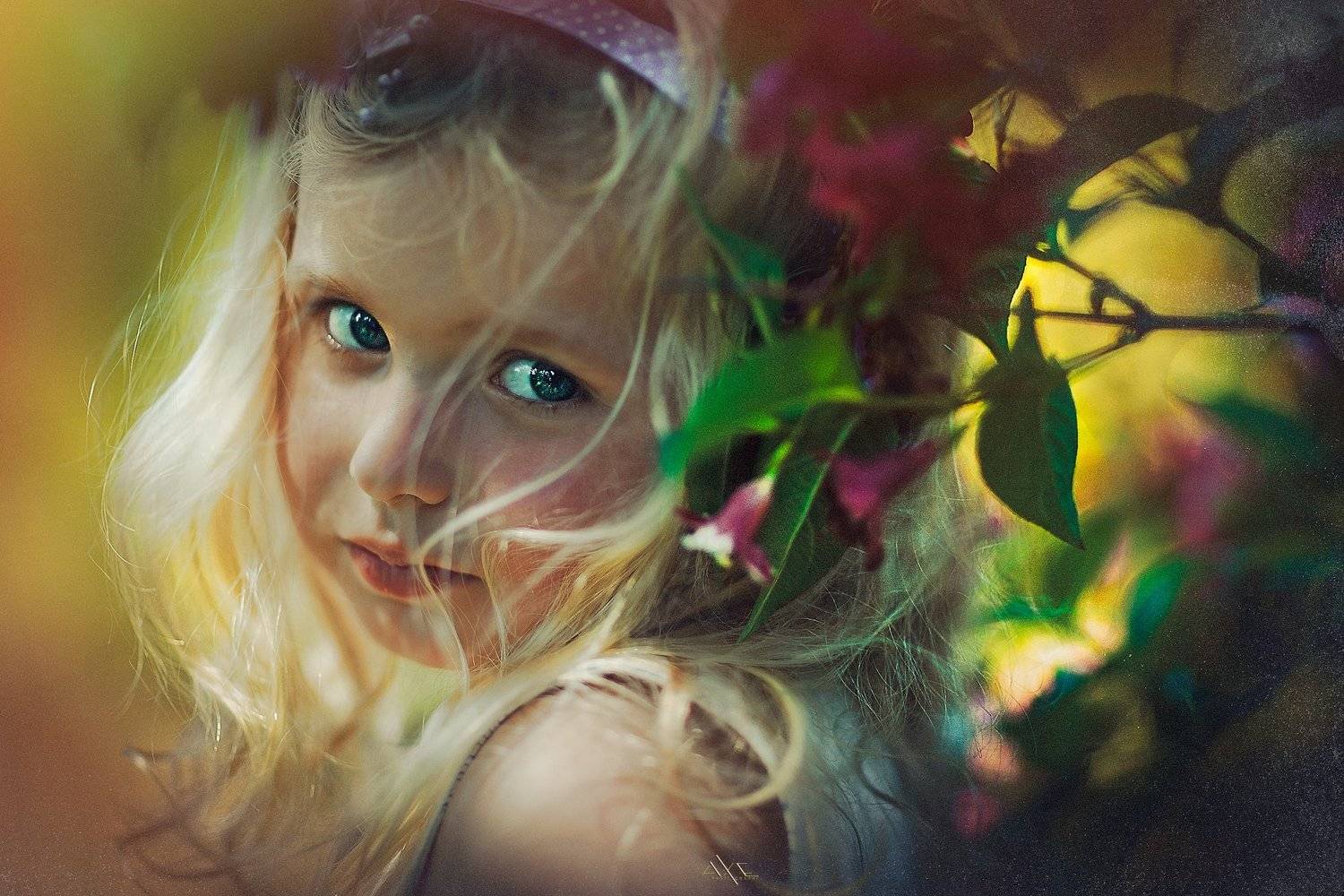 Child, Colors, Flowers, Girl, Portrait, Руслан Болгов (Axe)
