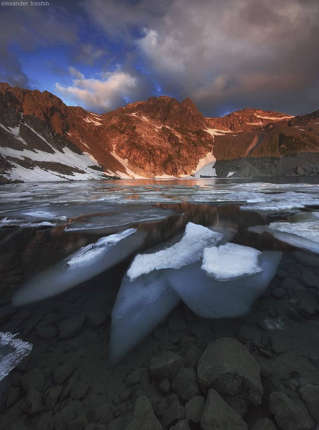 архыз, большое софийское озеро, карачаево-черкесия, кель-баши, озеро, пейзаж, рассвет, софийские озера, Александр Трашин