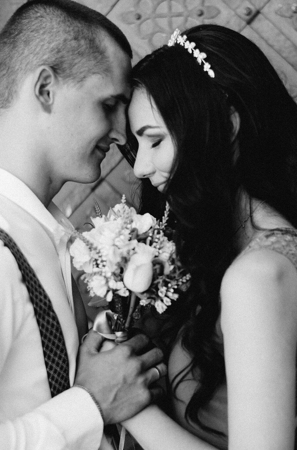 любовь пара счастье нежность черно-белый, Анна Устинович