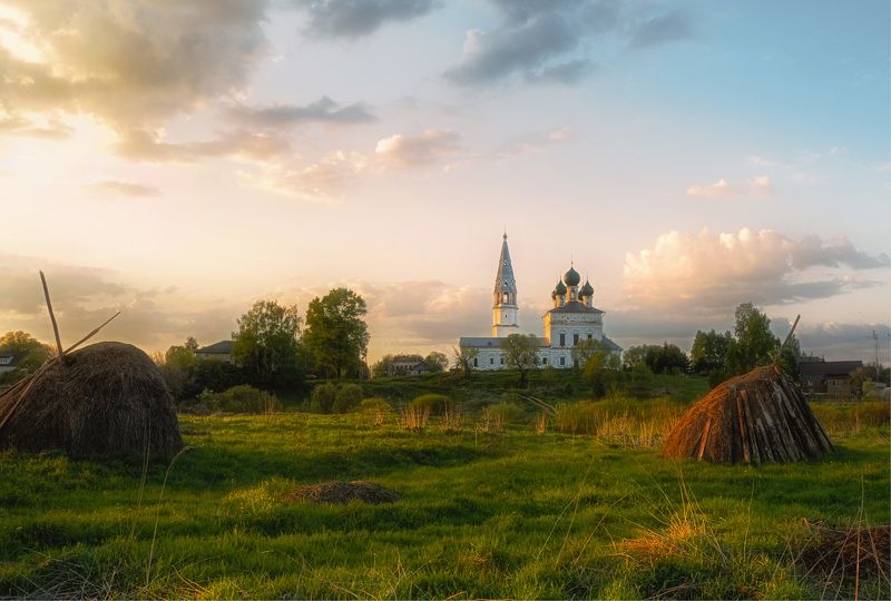 Вечер в деревне фото превью