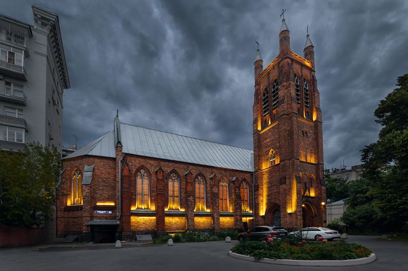 город, архитектура, москва, улица, street, city, moscow, russia, architecture, urban Англиканская церковь Святого Андрея. Москва. фото превью