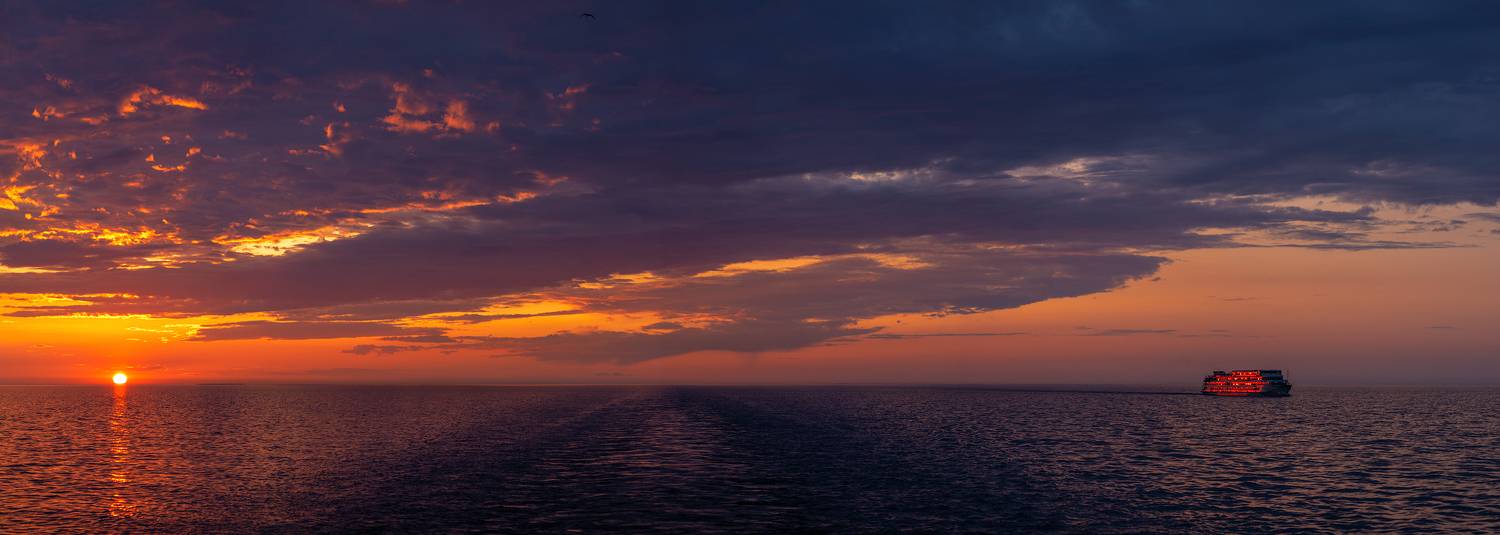 ладога, вечер,закат,, Роман Горячий