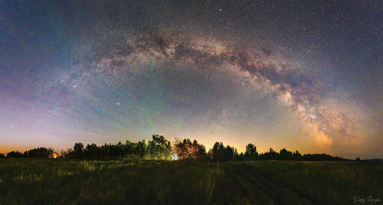 млечный путь, ночь, звезды, лес, пейзаж, milkyway, панорама, забайкальский край, чита, иван озеро, Портных Дмитрий