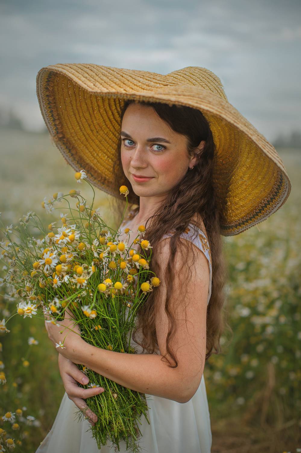 девушка цветы поле любовь солнце лето красота счастье мечты красавица фотография, Шепелева Татьяна