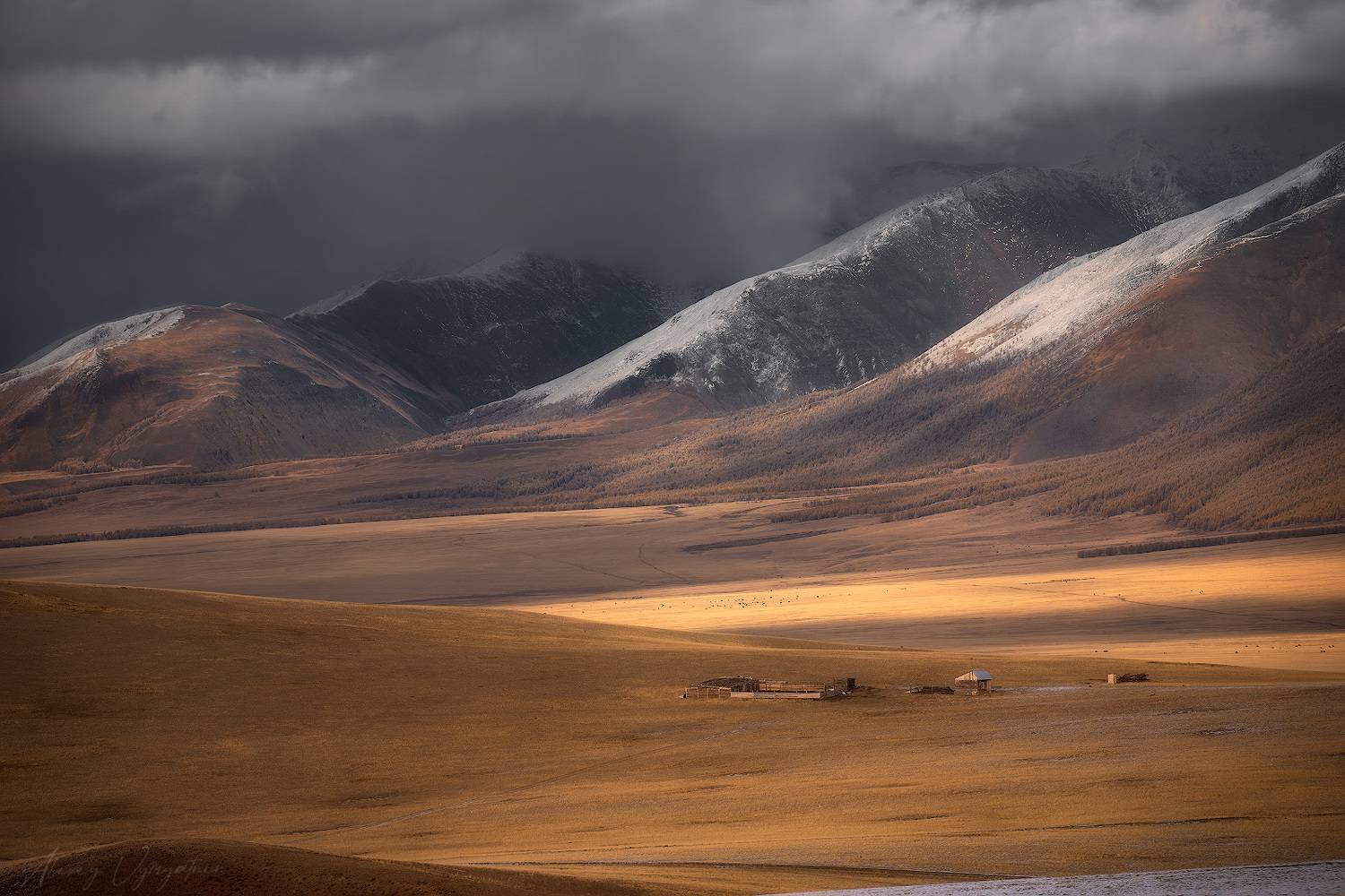 altay, autumn, october, cold, topview, aerial, landscape, Алексей Вымятнин