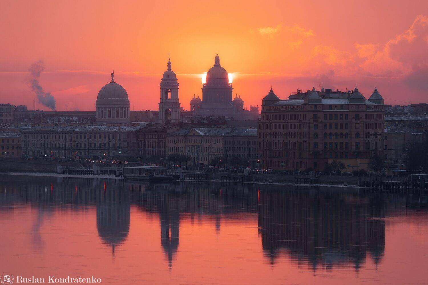 санкт-петербург, рассвет, прострел, исаакиевский собор, исаакиевский, церковь, екатерининская церковь, Кондратенко Руслан