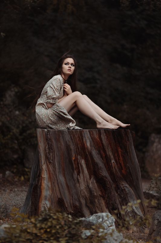 women,girl, девушка,лес NIKA фото превью