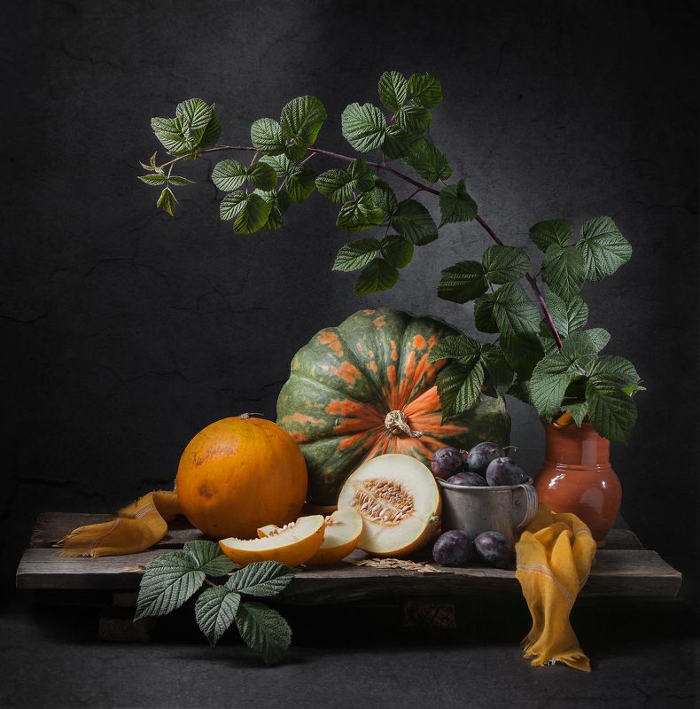 Осень желтой косынкой повязана фото превью