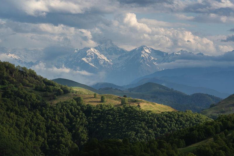 закат ,вечер, кчр,крачаево-черкесия ,гум-баши ,горы Перевал Гум-Баши... фото превью