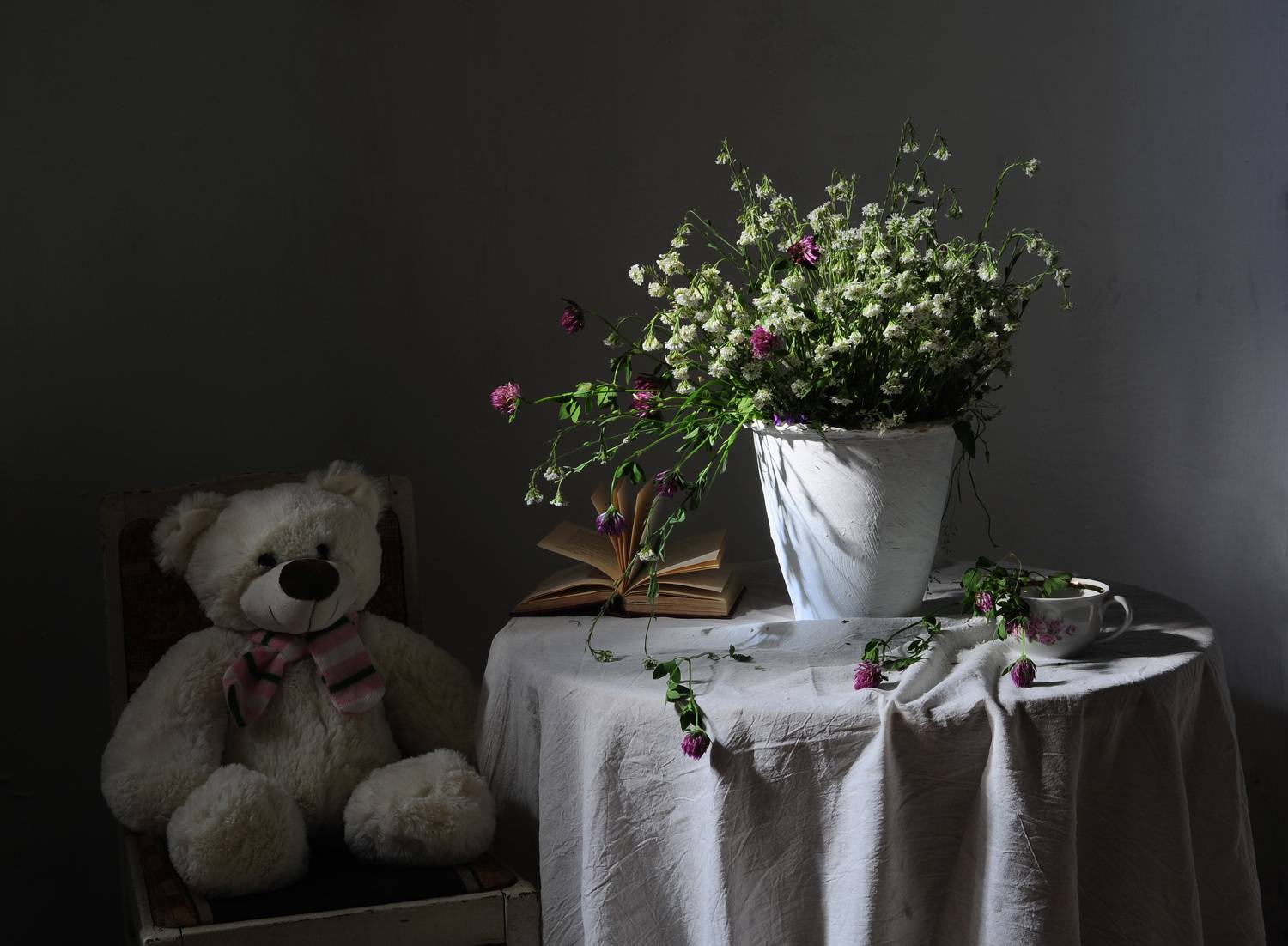 лето, мишка, игрушка, луговые травы, Oksana Evkodimova