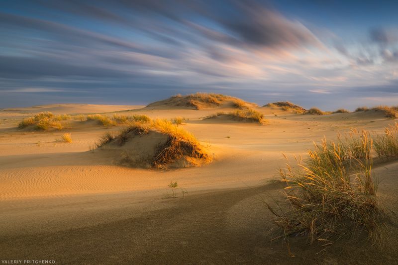 пейзаж, природа, закат, вечер, дюны, landscape, nature, sunset * фото превью