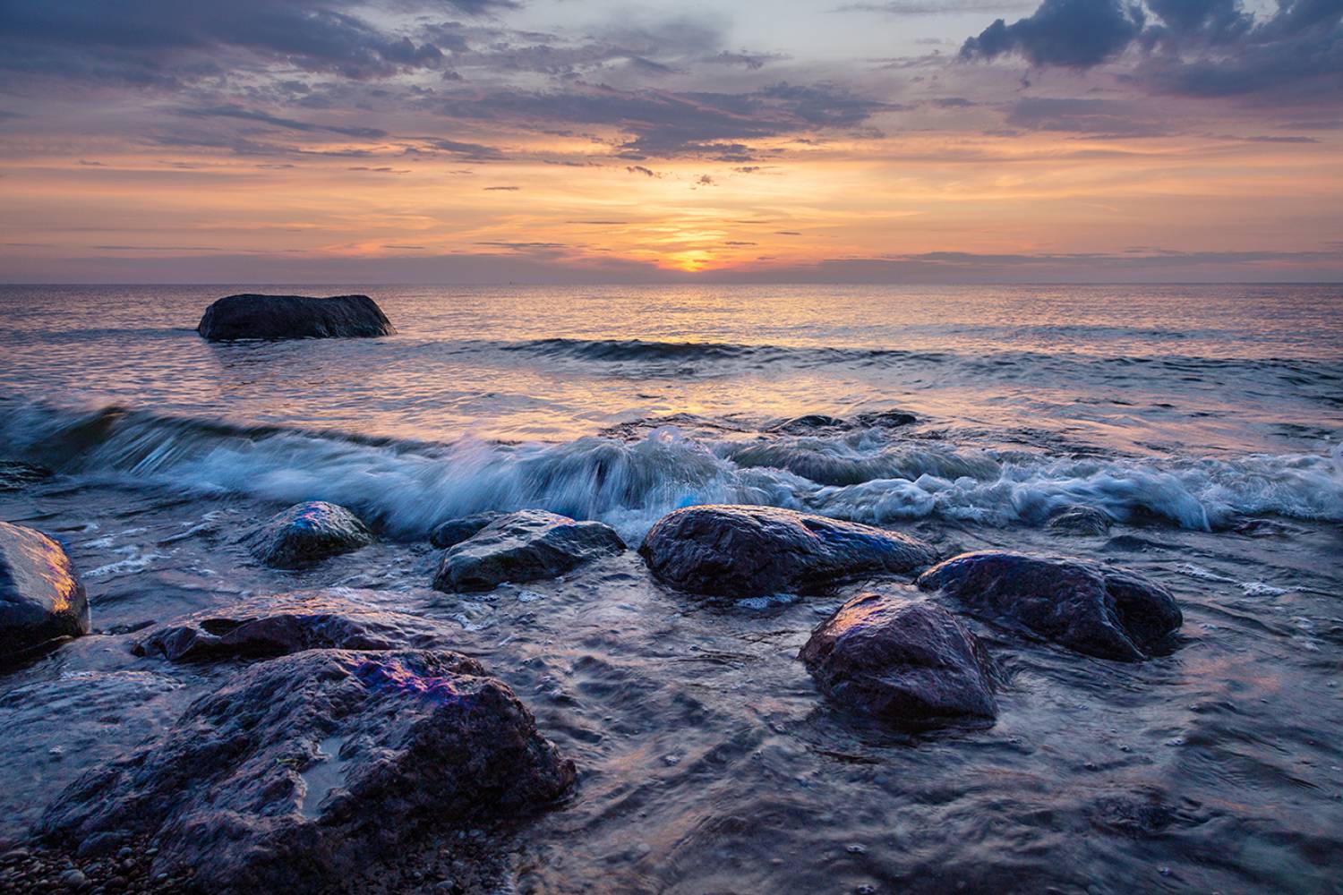 балтика закат прибой, Сергей Четвертной