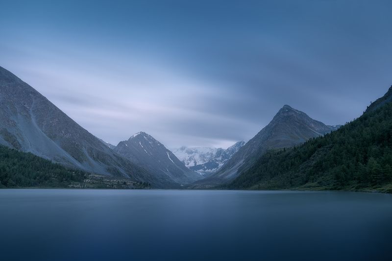 Вечер на озере фото превью