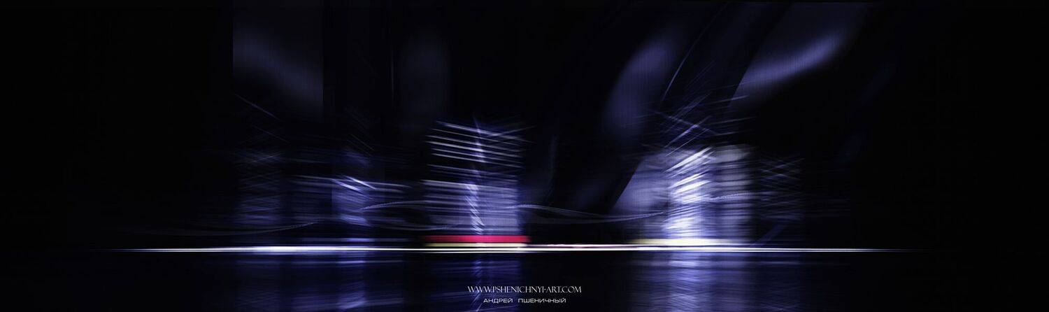 ночной город, фантастика, будущее, концепт, отражение, ночь, архитектура, свет, структура, Пшеничный Андрей