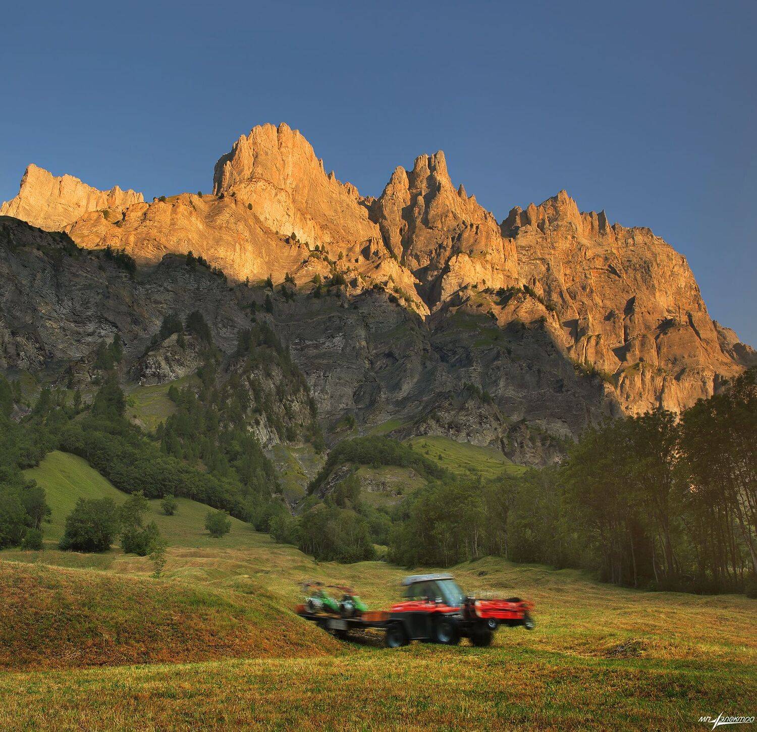 swiss,швейцария,лето,утро,leukerbad, Николай Матвеев