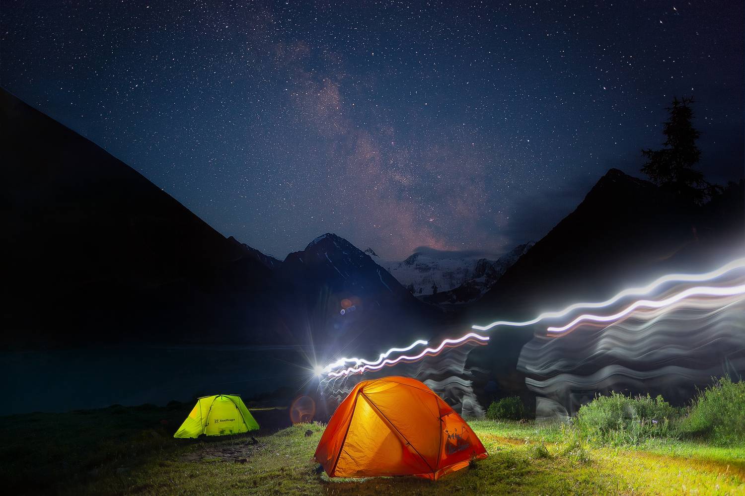 аккем., белуха., алтай., 2023., ночь., млечный, путь, Загруев Михаил