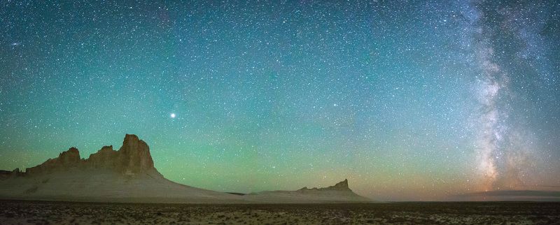 казахстан, мангистау, босжыра, млечный путь  фото превью
