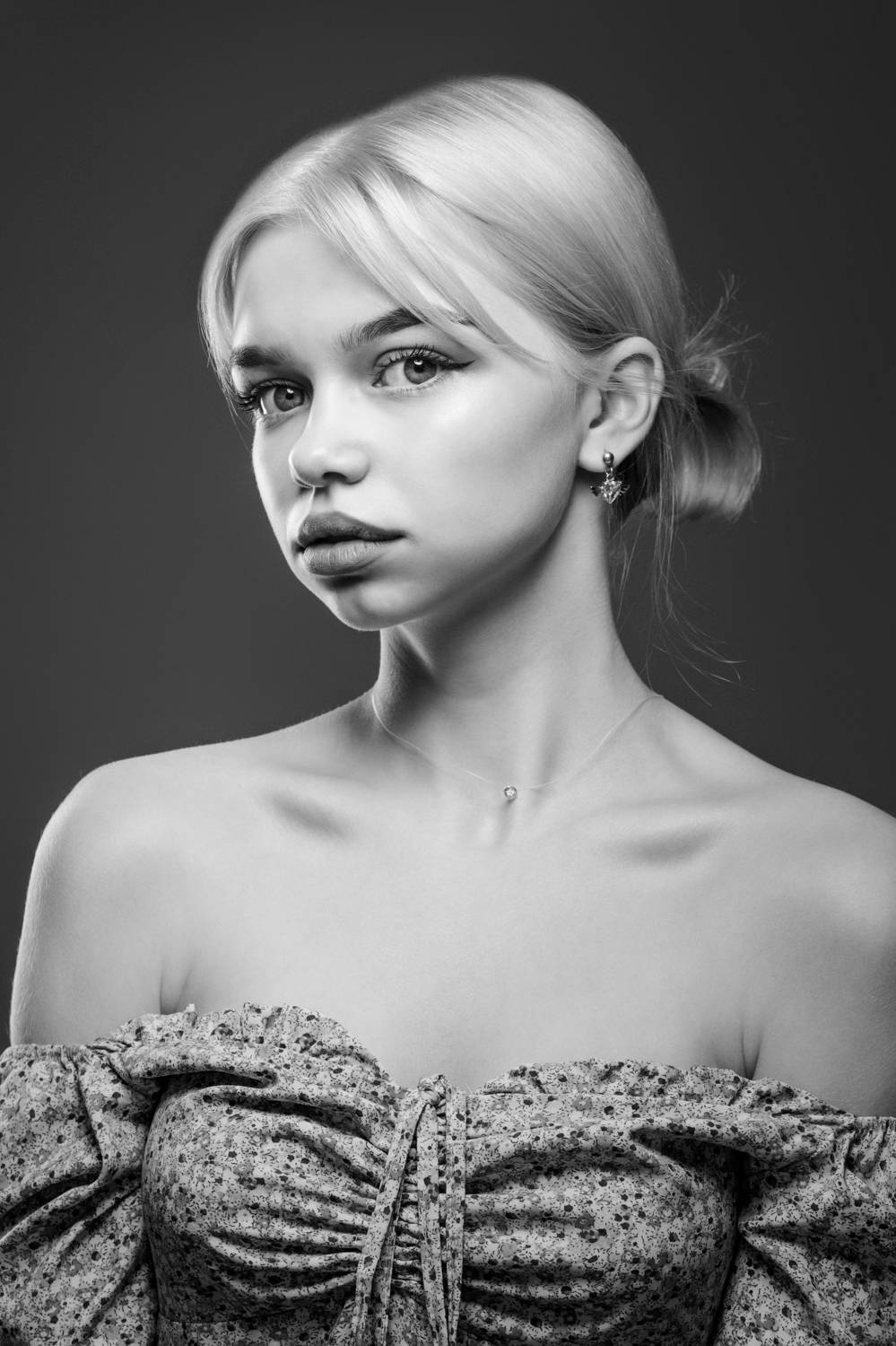 модель, девушка, портрет, ч/б, Дёгтев Евгений