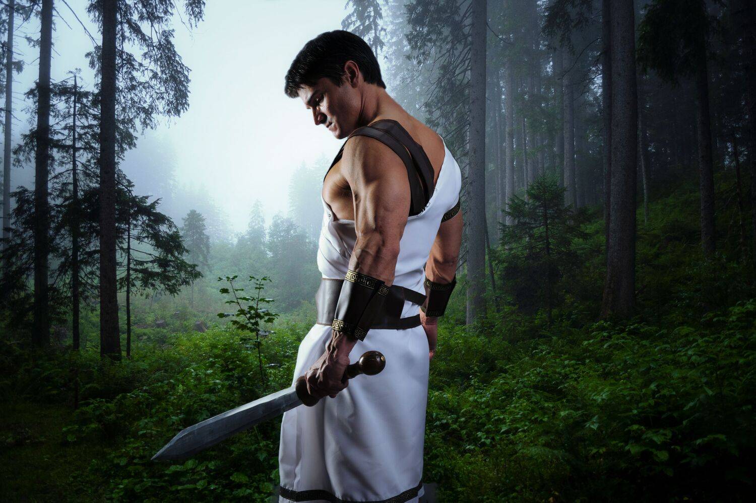 мужчина, лес, Sergii Vidov