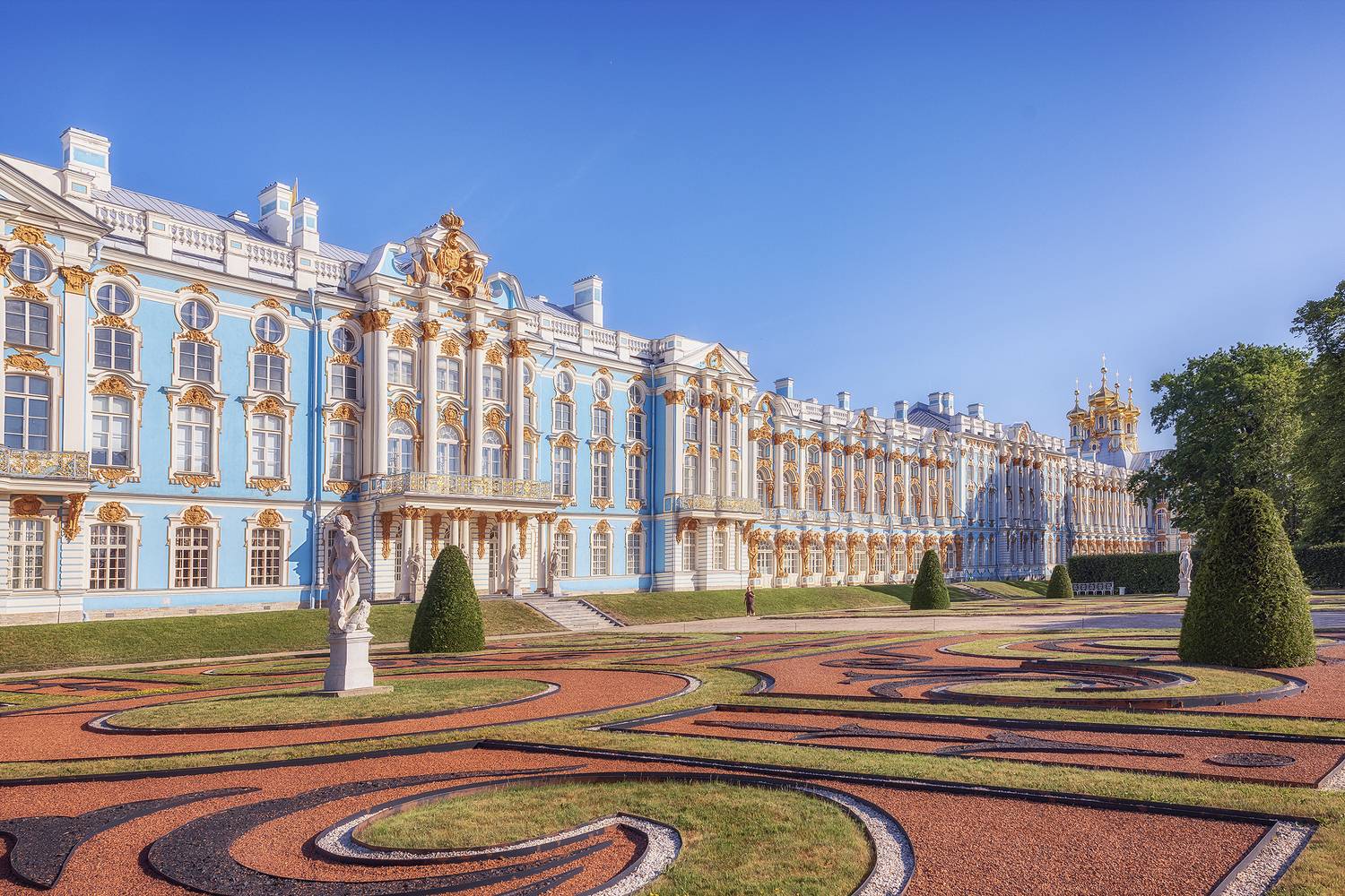 екатерининский парк, санкт-петербург, утро, екатерининский дворец, царское село, Липецких Владимир