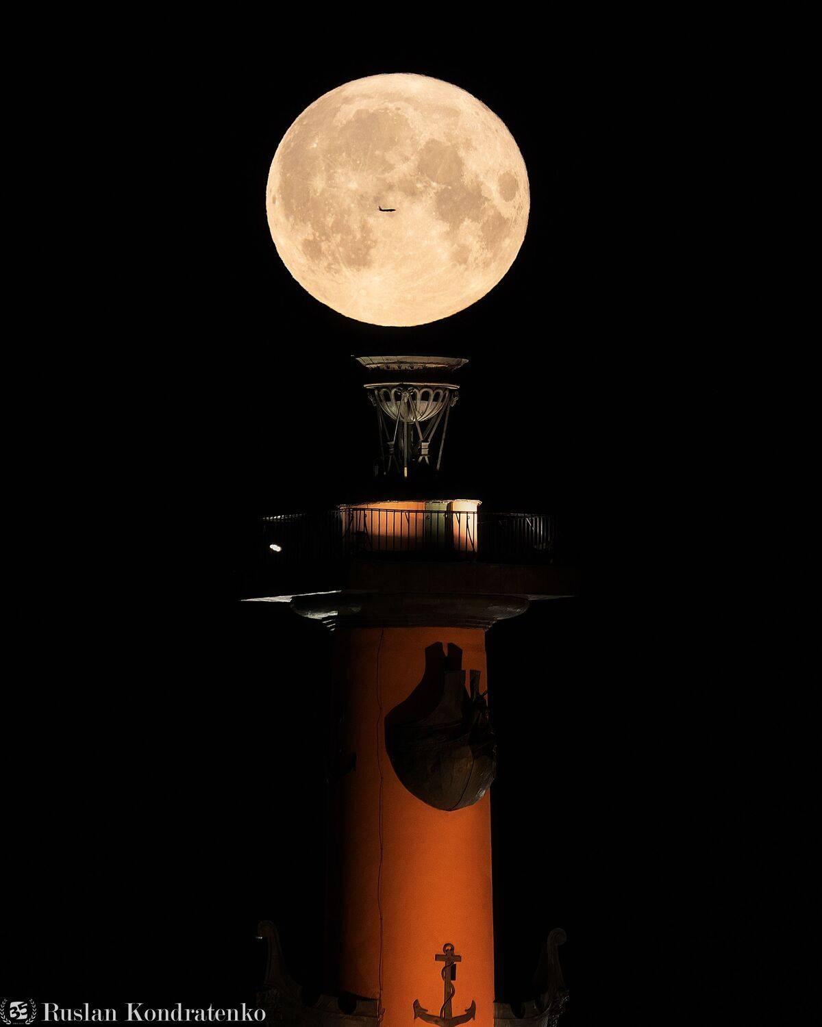 санкт-петербург, луна, полнолуние, восход луны, прострел, заход луны, Кондратенко Руслан