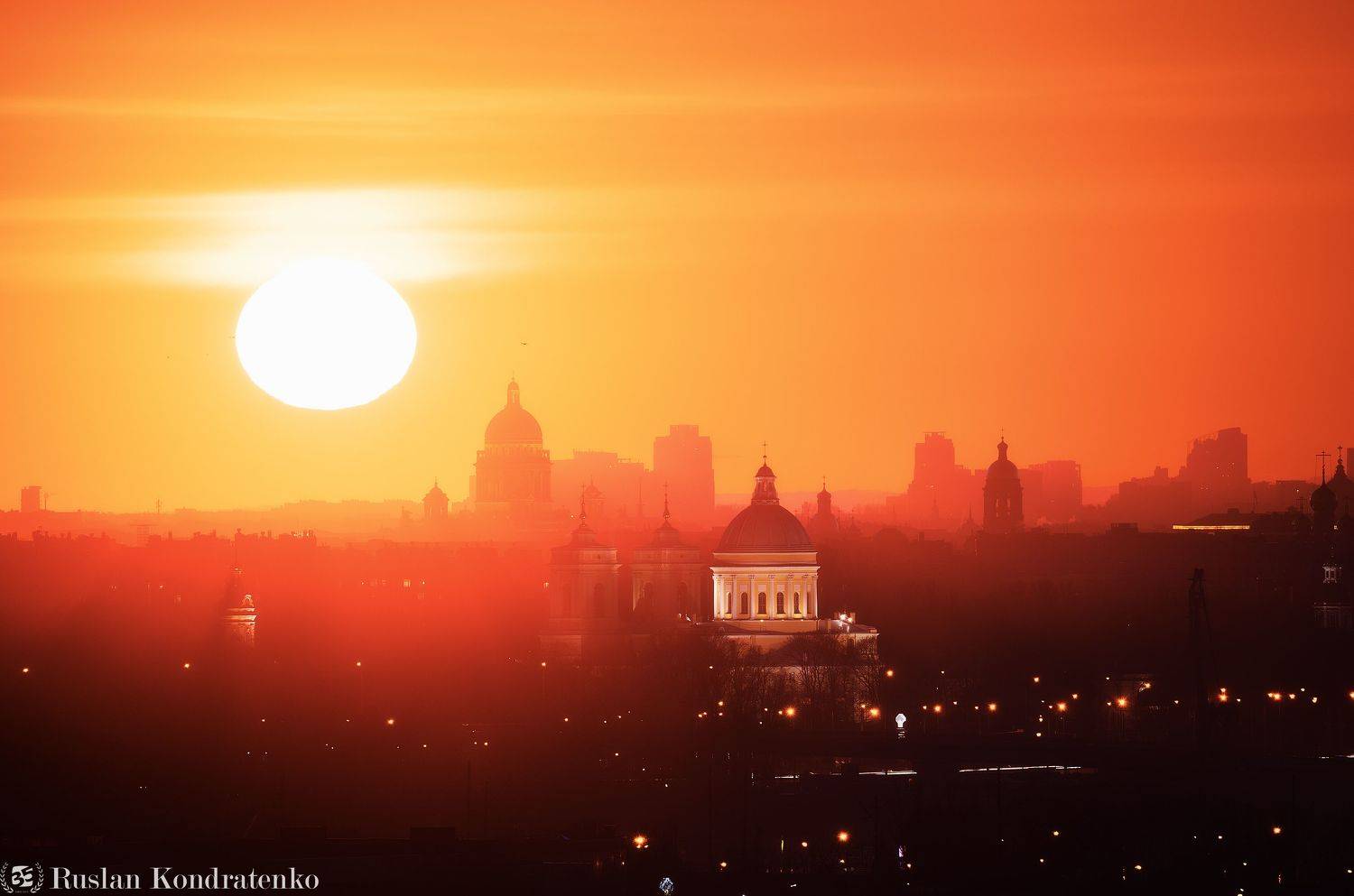 санкт-петербург, исаакиевский собор, александро-невская лавра, закат, рассвет, прострел, композитная фотография, time blending, Кондратенко Руслан