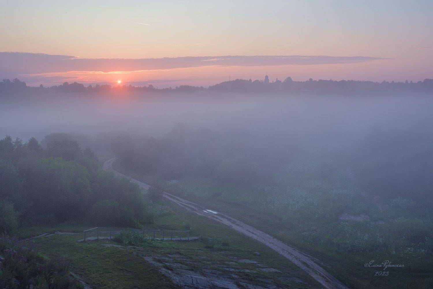 кологрив,костромскаяобласть, утро, туман, костромская область, Елена Рубинская