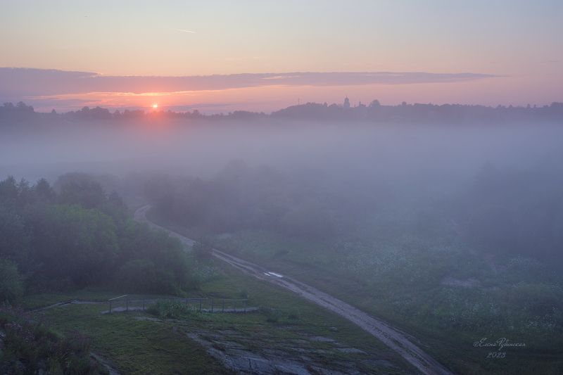 кологрив,костромскаяобласть, утро, туман, костромская область Мистика туманов. Кологрив фото превью