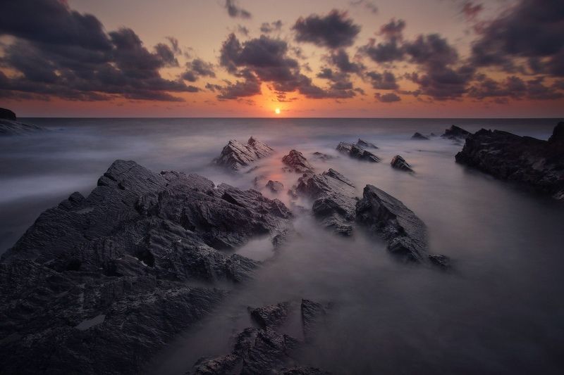 море, восход, скалы, болгария Черное море фото превью