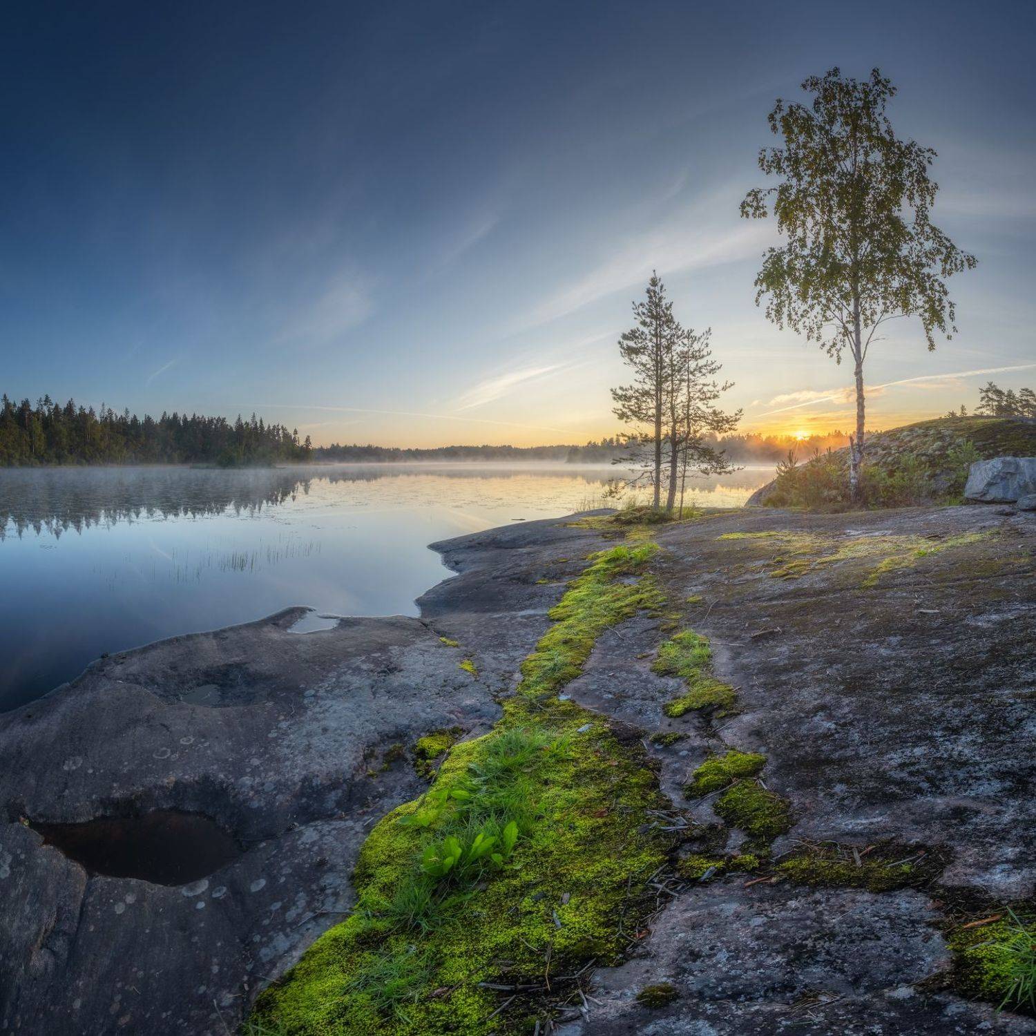 ленобласть, карелия, озеро, восход, рассвет, Марголин Алексей