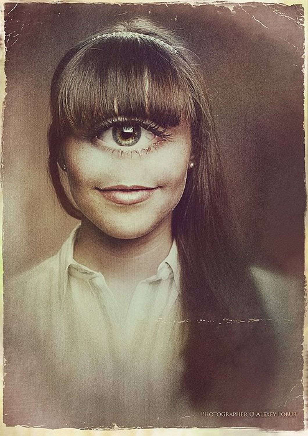 сюррелизм, девушка, женщина, глаз, ретро, винтаж, ретушь, лобур, арт, Алексей Лобур