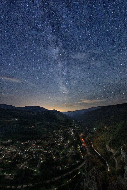 лакатник, млечный путь, ночной пейзаж, ночь, стара планина Звездная ночь фото превью