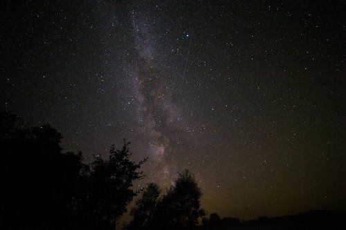 Млечный путь и Персеиды в пос.Марусино Моршанского район