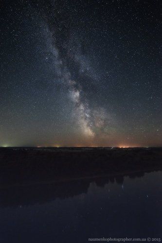 Украина. Черниговская область. Дробышев. Звездное небо над Десной.