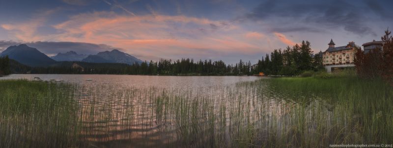 lightroom, naumenkophotographer, photoshop, ptgui, sony 28 mm 2.0, sony a7r, вага, высокие татры, словакия, штребске плесо, горы, камни, курорт, озеро, панорама, пейзаж, путешествие, фотография, фотопоход Словакия. Высокие Татры. Штребске Плесо на закате. фото превью