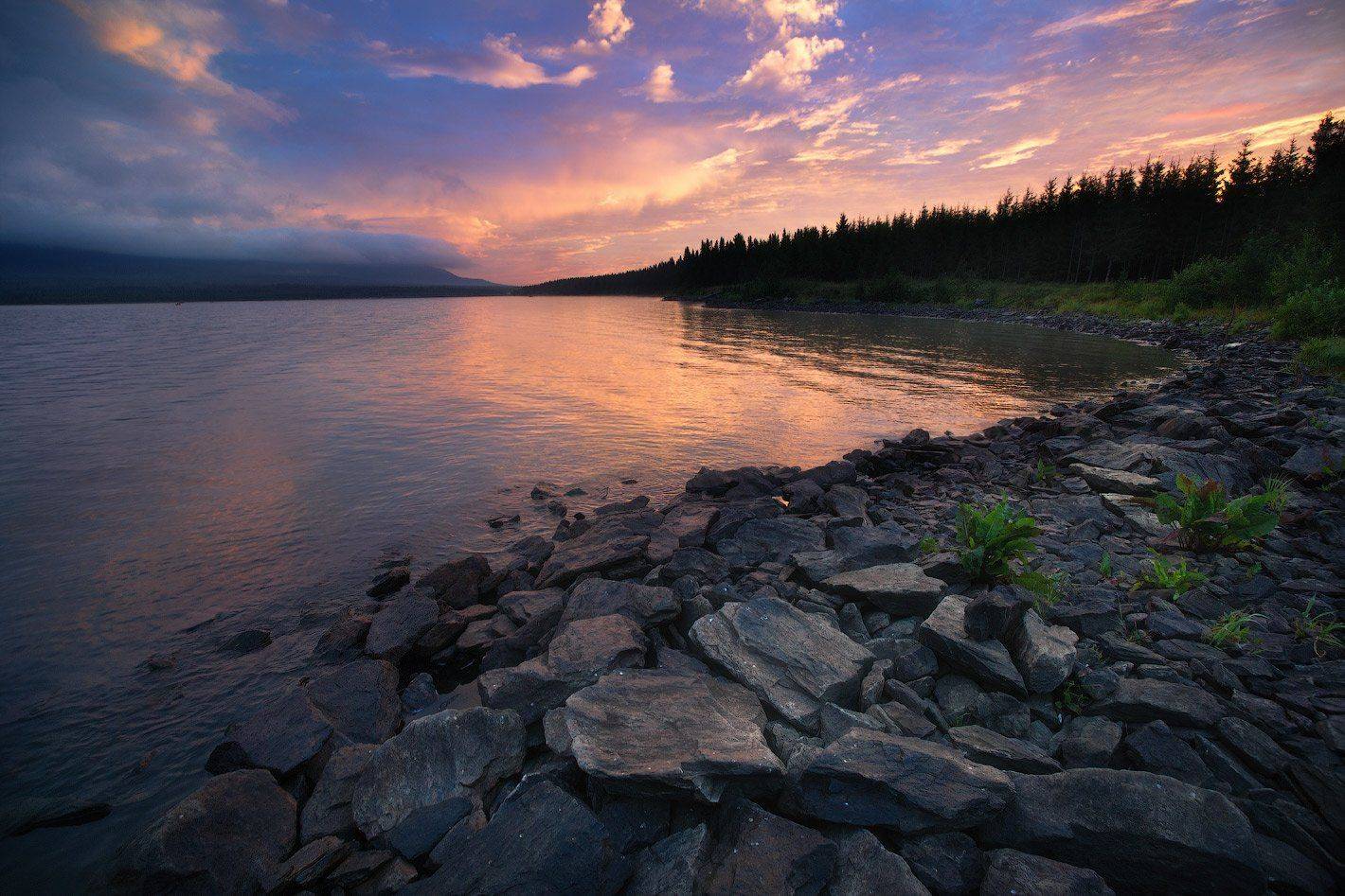 Зюраткуль, Озеро, Рассвет, Урал, Владимир Ляпин