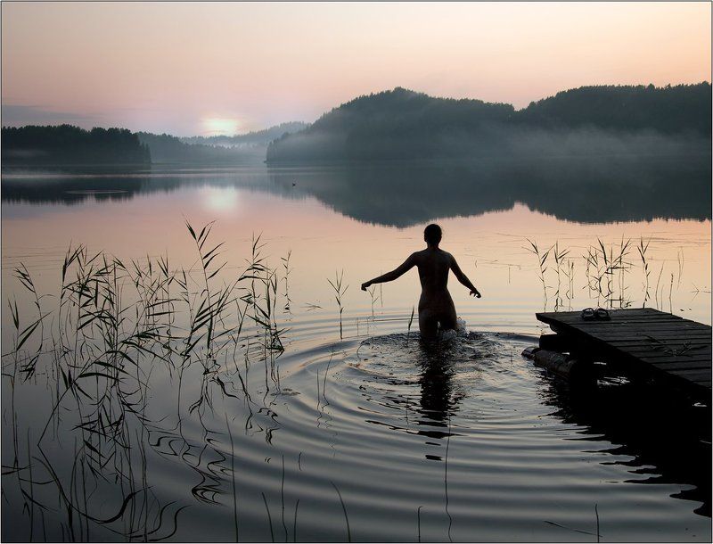 Искупаться в Масельгском озере фото превью