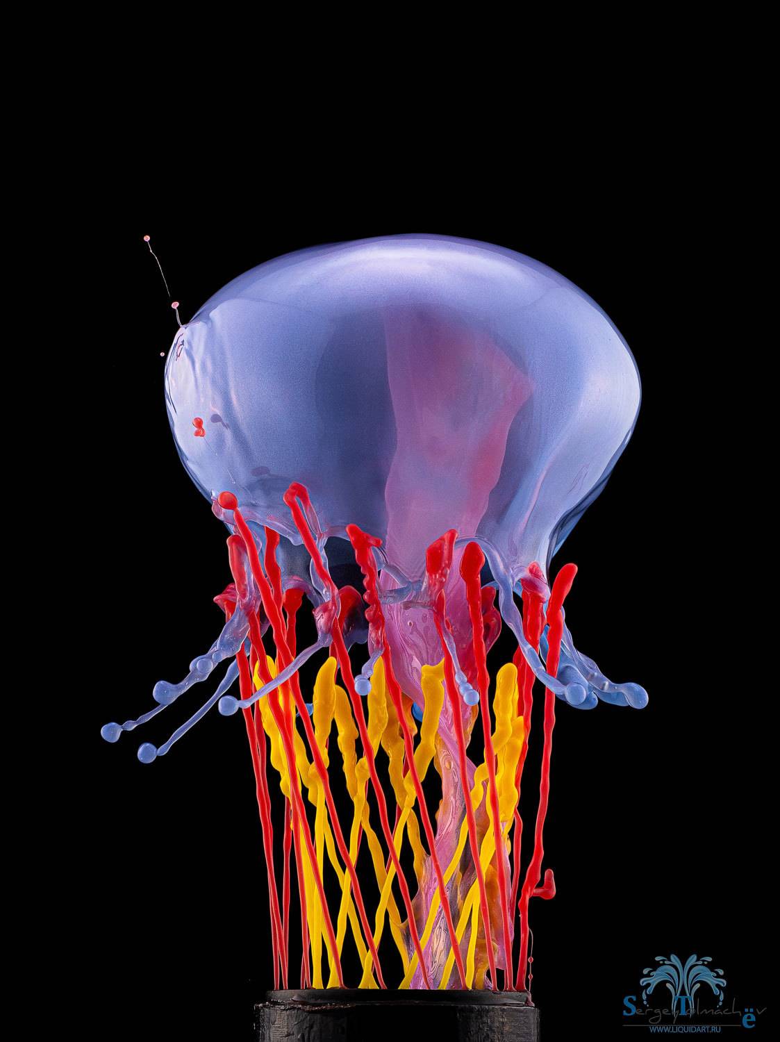 сергей толмачев, вода, капли, скульптуры из  воды, всплеск, Сергей Толмачев