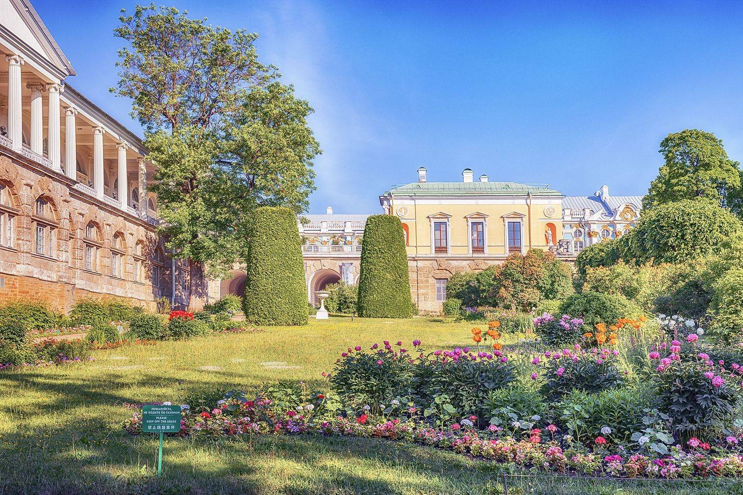 екатерининский парк, санкт-петербург, утро, екатерининский дворец, царское село, Липецких Владимир