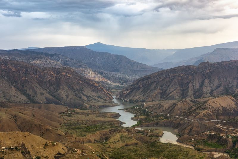 Вид с Гунибской крепости фото превью