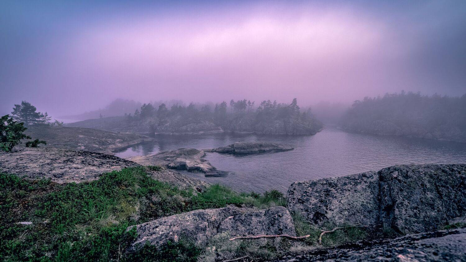 Ладога, туманы, природа, пейзаж, Васильев Андрей