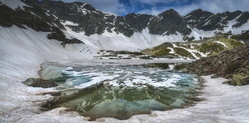 аркасара, архыз, аркасарское, дуккинские озера, кавказ, кчр, карачаево-черкесия Аркасарское озеро с востока фото превью