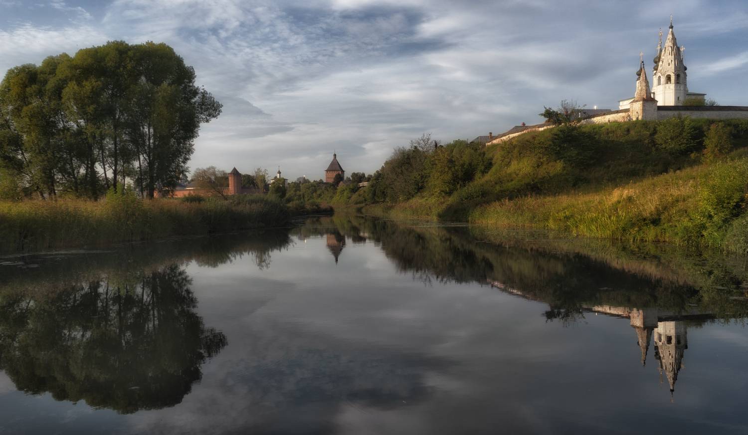 суздаль. вечер. река каменка. монастыри, Колесов Андрей