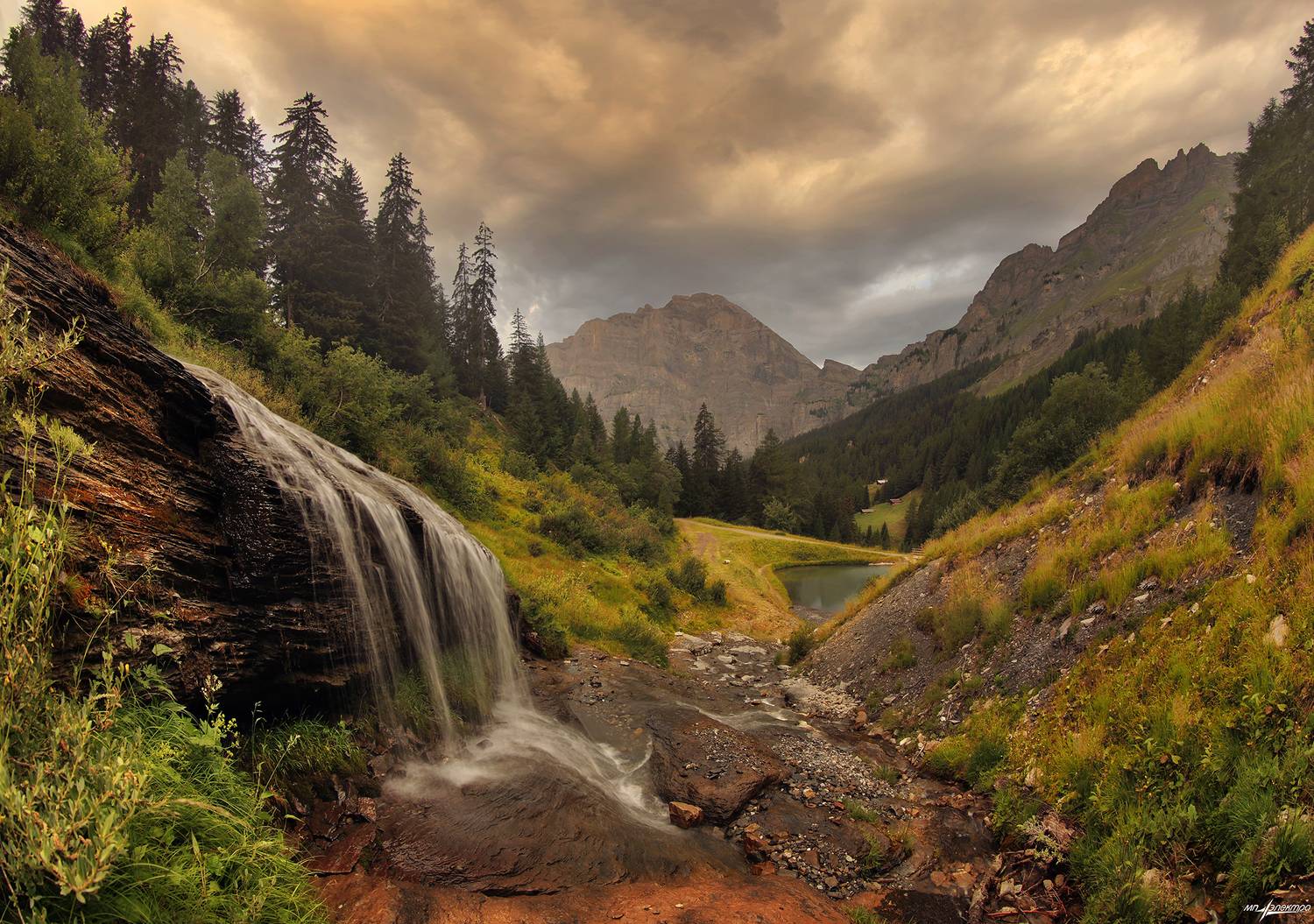 swiss,швейцария,лето,утро,leukerbad, Николай Матвеев