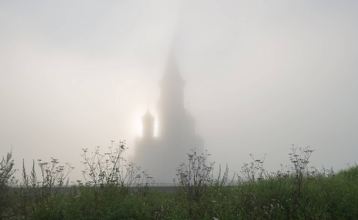 храм, туман, Фомина Марина