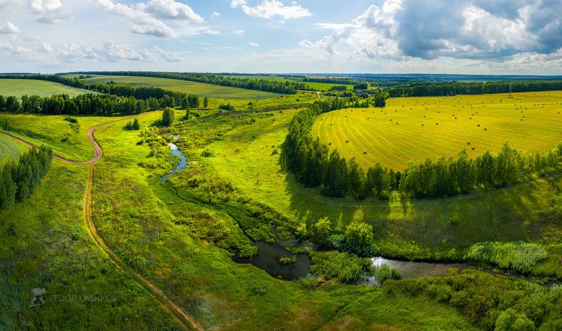 лебедянский район, липецкая область, поля, июль, лето, дорога, полевое, облака, тучи, днём, ручей, лесопосадка, просёлка, просёлочная дорога, Июльские картины полей фото превью