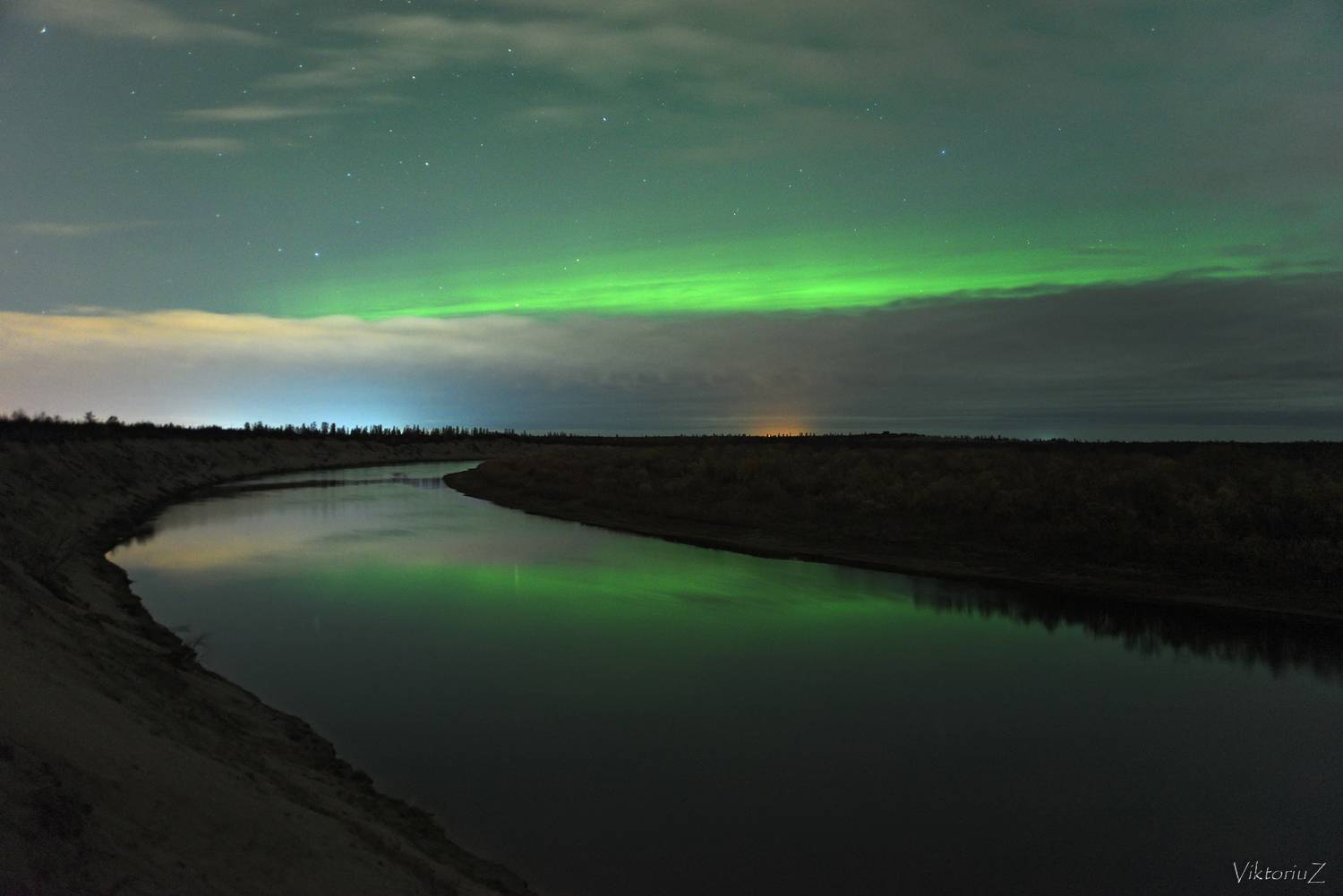 северное сияние, полярное сияние, заполярье, aurora borealis, polar lights, Куликов Виктор